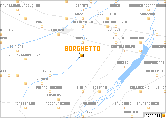 map of Borghetto