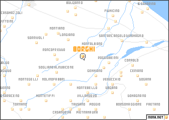 map of Borghi