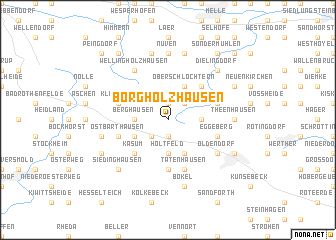 map of Borgholzhausen