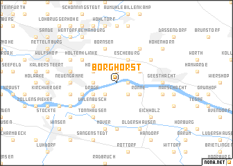 map of Borghorst