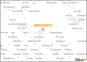 map of Borghorst