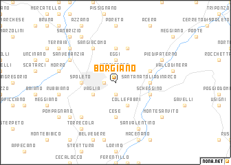 map of Borgiano