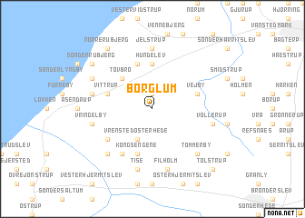 map of Børglum