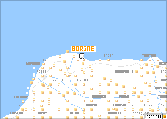 map of Borgne