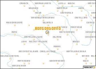 map of Borgo Adorno