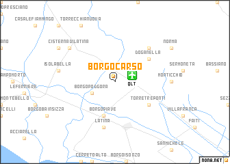 map of Borgo Carso