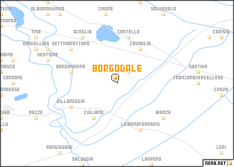 map of Borgo dʼAle