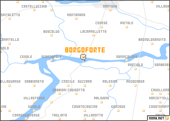 map of Borgoforte