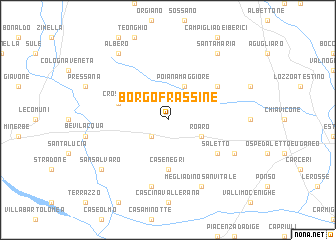 map of Borgo Frassine