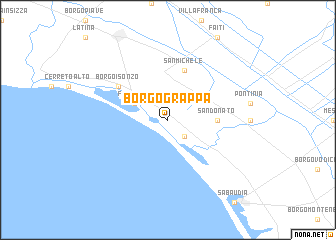 map of Borgo Grappa