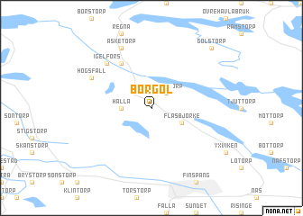 map of Börgöl