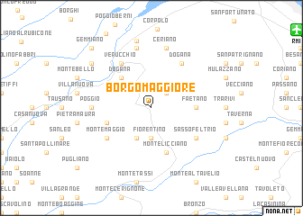 map of Borgo Maggiore