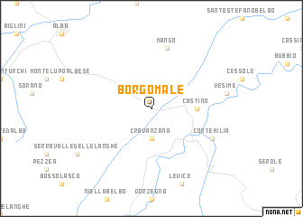 map of Borgomale