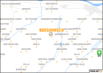 map of Borgomasca