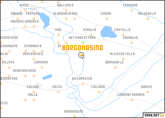map of Borgomasino