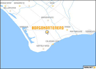 map of Borgo Montenero