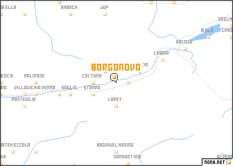 map of Borgonovo