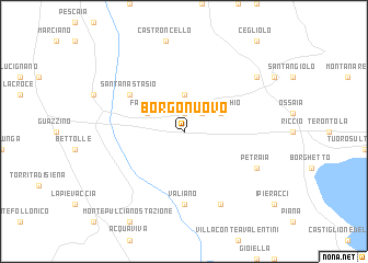 map of Borgonuovo