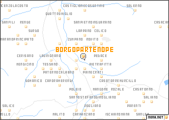 map of Borgo Partenope