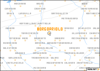 map of Borgo Priolo