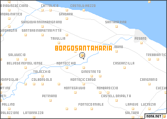 map of Borgo Santa Maria