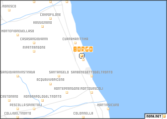 map of Borgo