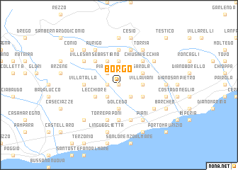 map of Borgo