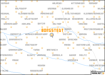 map of Borgstedt