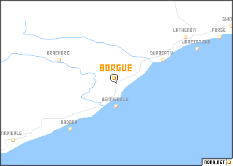 map of Borgue