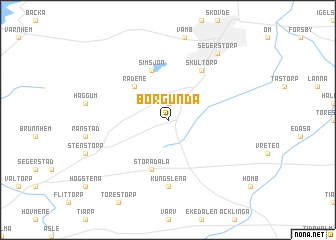 map of Borgunda