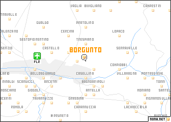 map of Borgunto