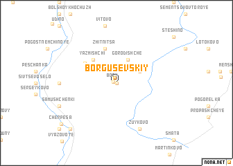 map of Bor Gusevskiy