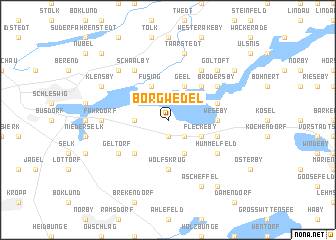 map of Borgwedel