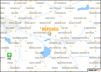 map of Borgweg