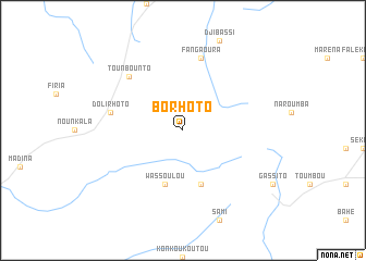 map of Borhoto