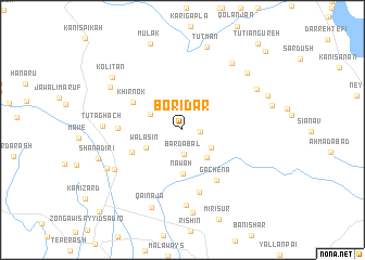 map of Bōrīdar