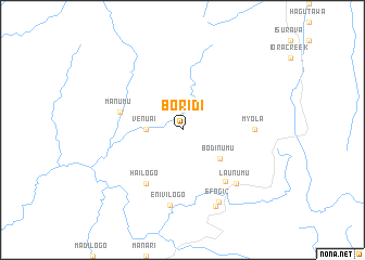 map of Boridi