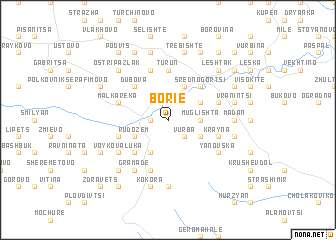 map of Borie