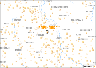 map of Borikovac