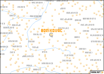 map of Borikovac