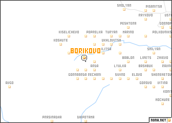 map of Borikovo