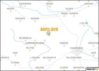 map of Borilovo