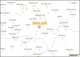 map of Borilovo