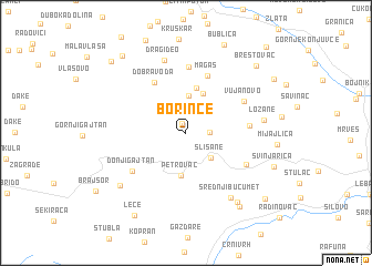 map of Borince