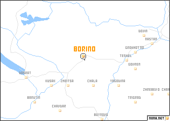 map of Borino