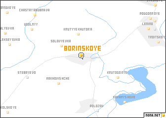 map of Borinskoye
