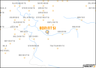 map of Borintsi