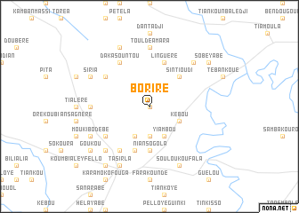 map of Borire