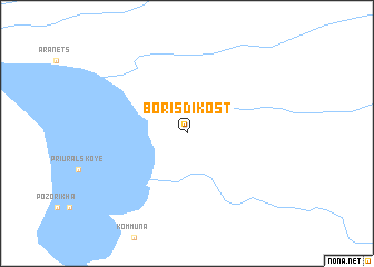 map of Boris-di-kost\