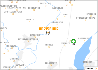 map of Borisevka